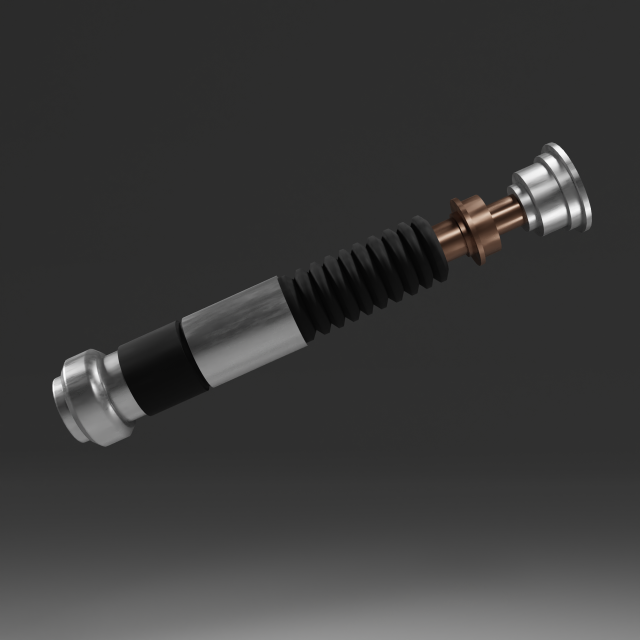 Lightsaber 3D Model .c4d .max .obj .3ds .fbx .stl .blend 