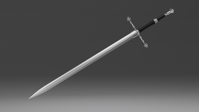 Sword from the Vatican 3D 模型 .c4d .max .obj .3ds .fbx .stl .blend 