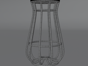 Loft chair and table 3D 模型