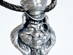 Hatters Rabbit Jewelry Pendant 3Dプリントモデル