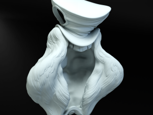 Hatters Rabbit Jewelry Pendant 3Dプリントモデル