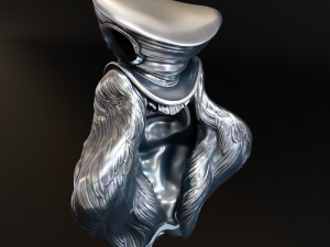 Hatters Rabbit Jewelry Pendant 3Dプリントモデル