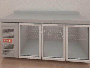 Glass doors counter 3D Model