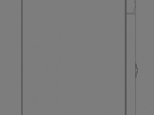 Theke mit Glastüren 3D Modell