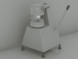 Hamburget meat Market 3D Model