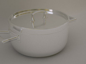 Saucepan with lid Modelo 3D
