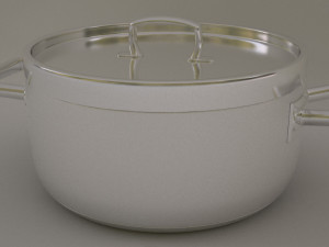 Saucepan with lid 3D Model