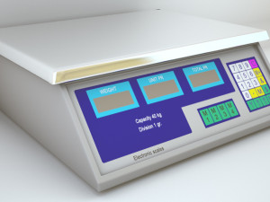 Electronic scales 3D Model