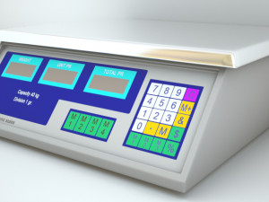 Electronic scales Model 3D