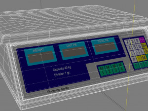 Electronic scales Model 3D