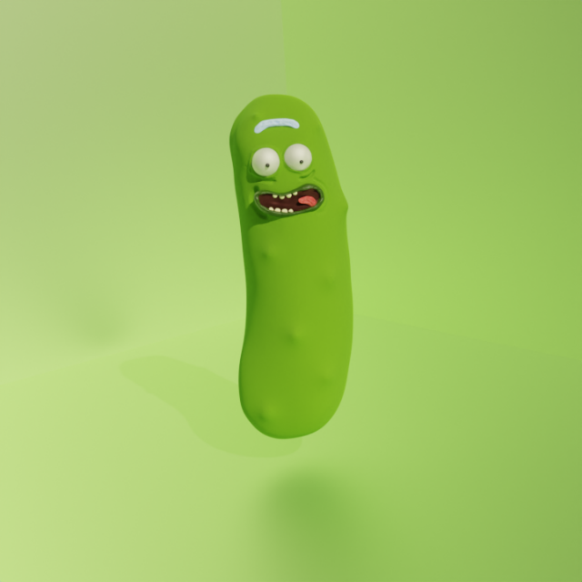 Cucumber Rick 3D 모델 .c4d .max .obj .3ds .fbx .stl .blend 