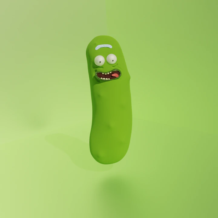 Cucumber Rick 3D Model .c4d .max .obj .3ds .fbx .stl .blend 