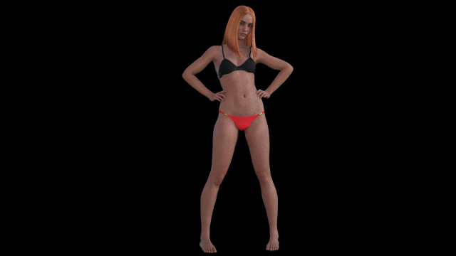 Girl 33 3D Принт Модель .c4d .max .obj .3ds .fbx .stl .blend
