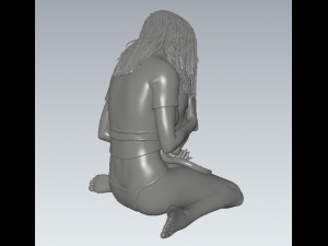 Girl 22 Cat 3D Print Model