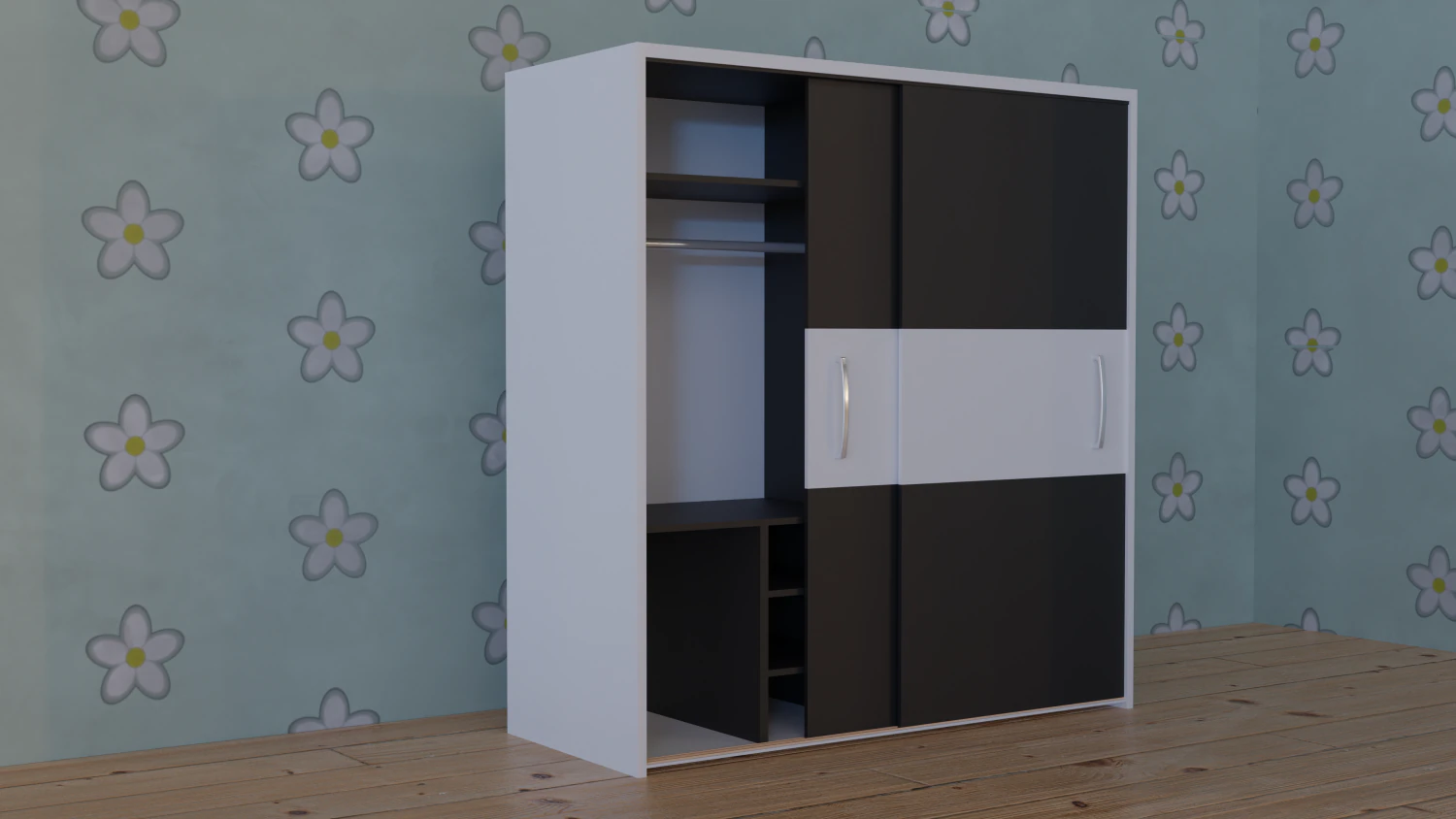Wardrobe 3D Model .c4d .max .obj .3ds .fbx .stl .blend