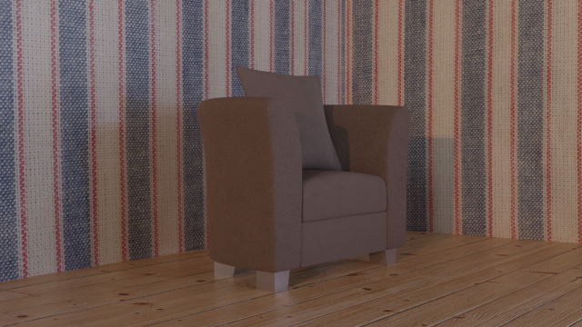 Modern Sofa 3D Модель .c4d .max .obj .3ds .fbx .stl .blend