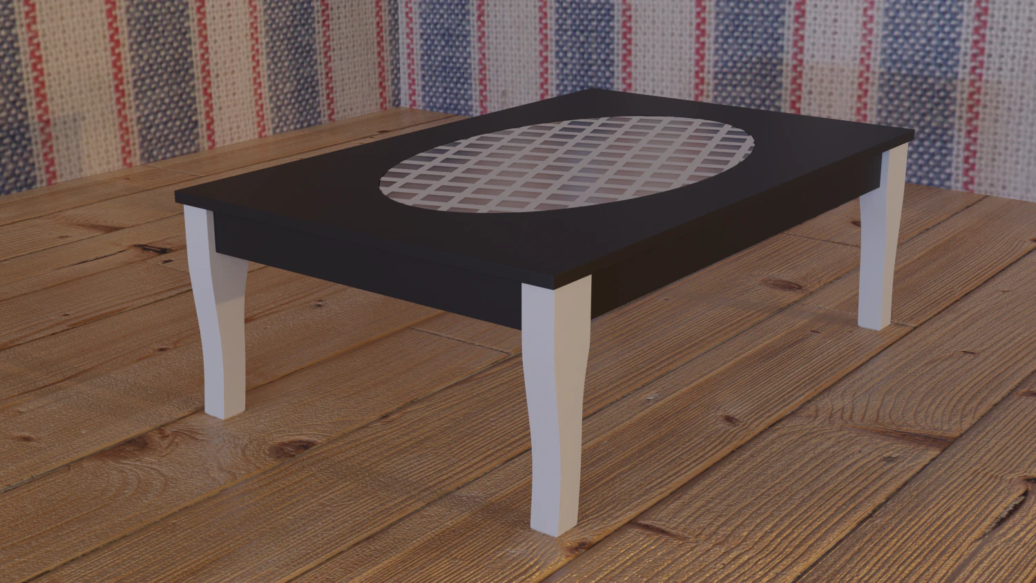Modern Coffee Table 3D Model .c4d .max .obj .3ds .fbx .stl .blend 