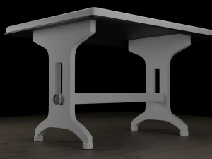 Plastic Table 3D Model