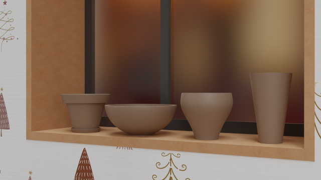 Flower Pots 3D 模型 .c4d .max .obj .3ds .fbx .stl .blend 