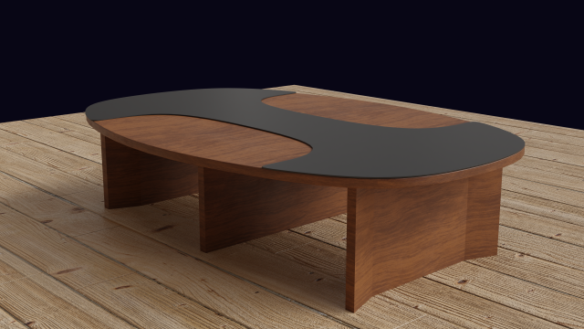 Meeting table 3D Model .c4d .max .obj .3ds .fbx .stl .blend 