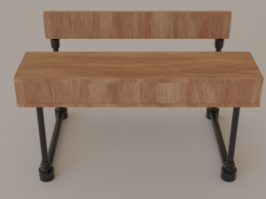School Desk 3D Model