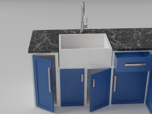 Kitchen Modern Modello 3D