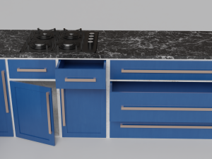 Kitchen Modern Modello 3D