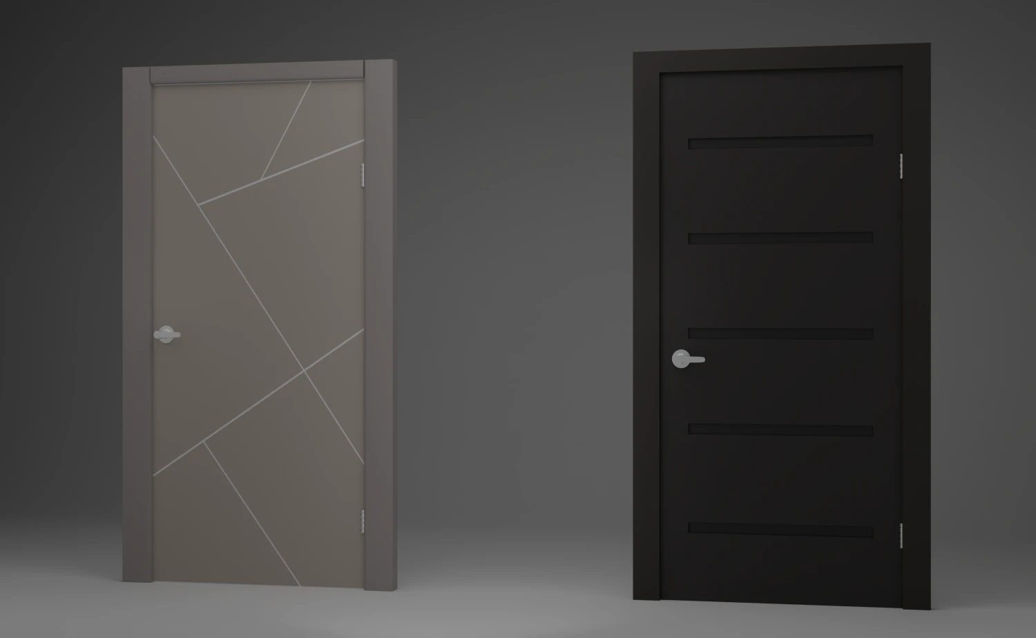 Modern Door 3D Model .c4d .max .obj .3ds .fbx .stl .blend 