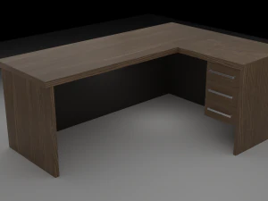 사무실 책상 3D 모델