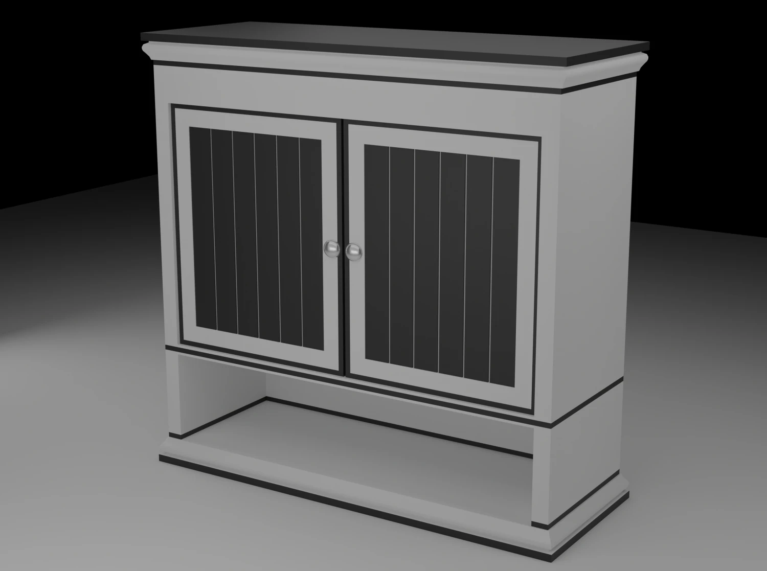 Bathroom Cabinet 3D Model .c4d .max .obj .3ds .fbx .stl .blend 
