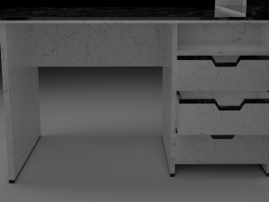 Office Desk With Drawer 3D Model