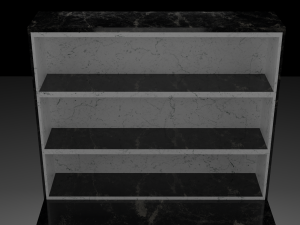 Office Desk With Drawer 3D Model