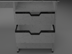 Office Desk With Drawer 3D Model
