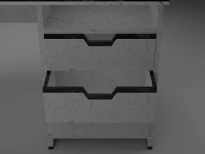 Office Desk With Drawer 3D Model