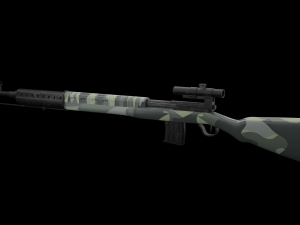 SVT- 40 Sniper Rifle 3D Model
