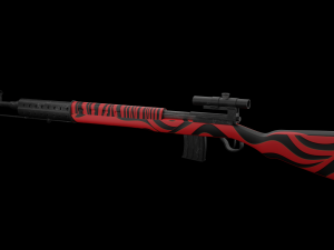 SVT- 40 Sniper Rifle 3D Model