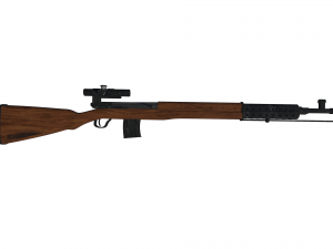 SVT- 40 Sniper Rifle 3D Model