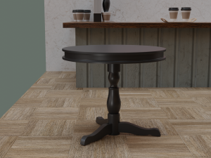 Coffee Shop Chair and Table 3D 模型