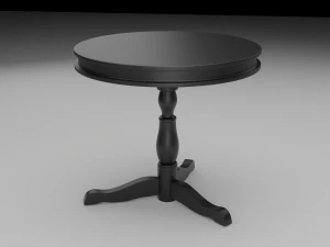 Coffee Shop Chair and Table 3D Model