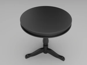 Coffee Shop Chair and Table 3D Model