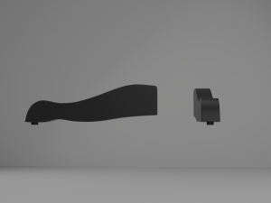 Coffee Shop Chair and Table 3D 模型