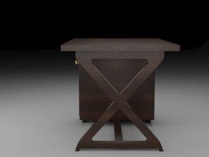 Chandigarh Furniture Table chair cabinet bench Modello 3D