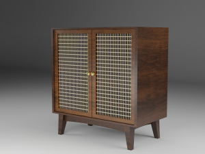 Chandigarh Furniture Table chair cabinet bench Modello 3D