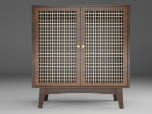 Chandigarh Furniture Table chair cabinet bench Modello 3D