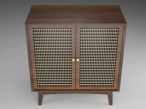 Chandigarh Furniture Table chair cabinet bench Modello 3D