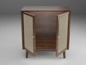 Chandigarh Furniture Table chair cabinet bench 3D Model