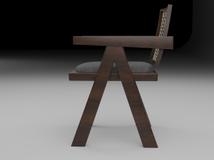 Chandigarh Furniture Table chair cabinet bench Modello 3D