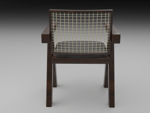 Chandigarh Furniture Table chair cabinet bench Modello 3D
