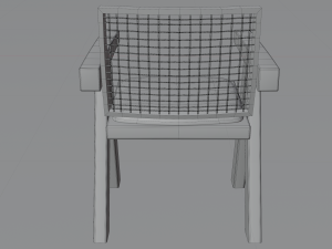 Chandigarh Furniture Table chair cabinet bench Modello 3D
