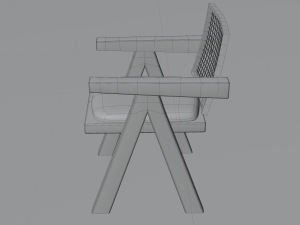 Chandigarh Furniture Table chair cabinet bench Modello 3D